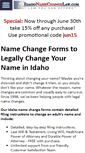 Mobile Screenshot of idahonamechangelaw.com
