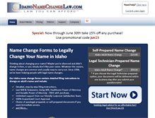 Tablet Screenshot of idahonamechangelaw.com